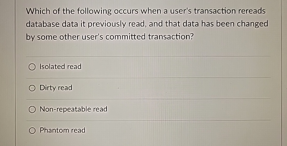Solved Which of the following occurs when a user's | Chegg.com