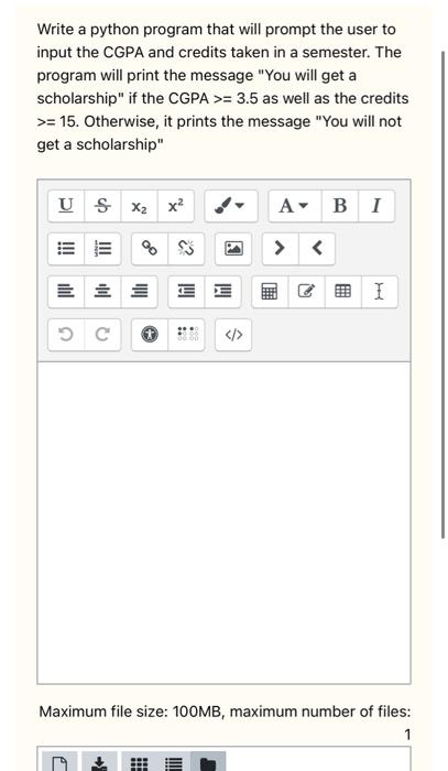 Solved Write a python program that will prompt the user to | Chegg.com