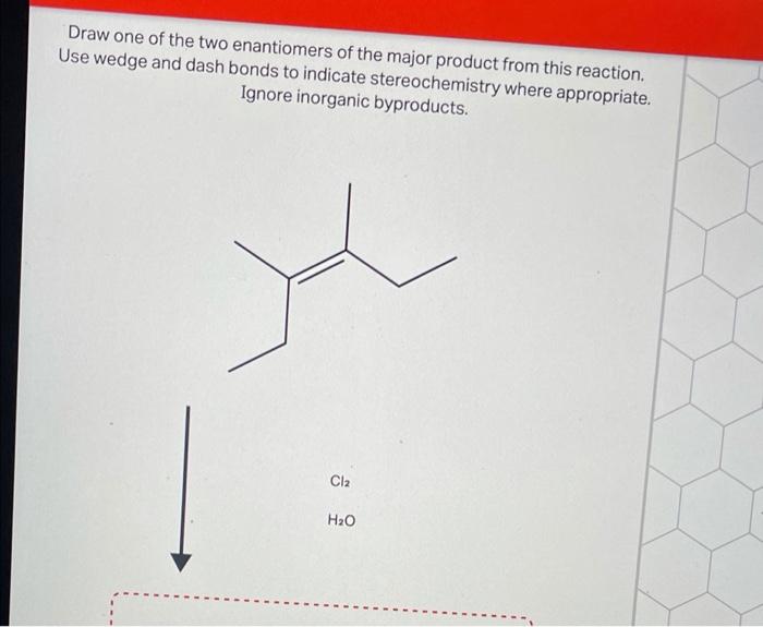 Solved Draw the major product of this reaction. Ignore