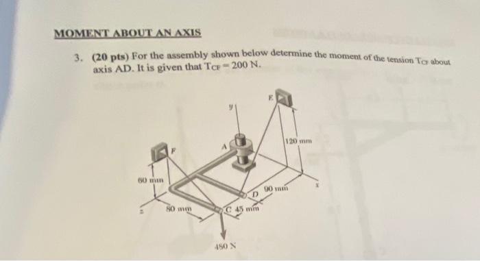 Solved 3. (20 pts) For the assembly shown below determine | Chegg.com