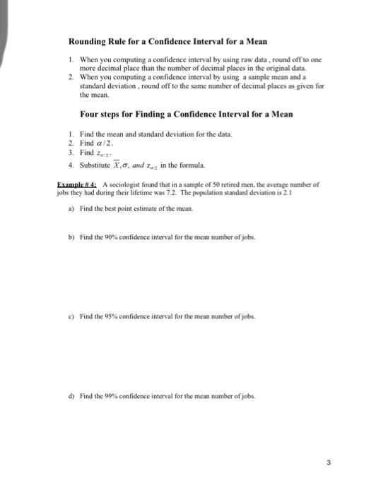 Solved Chapter #7: Confidence Intervals and Sample Size | Chegg.com
