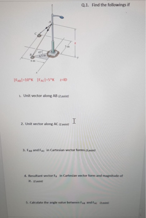 Solved Q 1 Find The Followings If Es B 6 M Fabi 10 K Fa Chegg Com