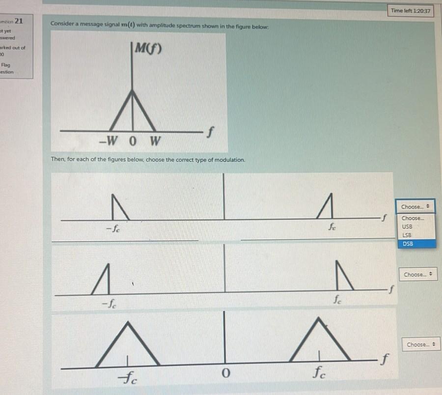 Solved Consider a message signal m(t) with amplitude | Chegg.com