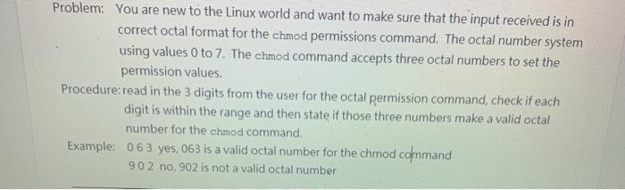Problem You Are New To The Linux World And Want To Chegg Com