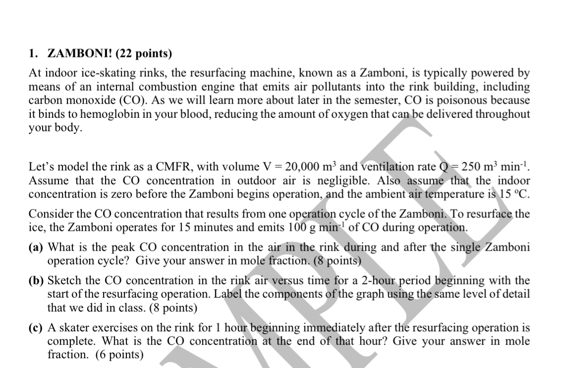 ZAMBONI! ( 22 ﻿points)At indoor iceskating rinks,