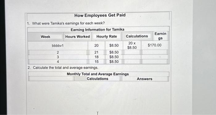 Solved What are the average weekly earnings? (divide total | Chegg.com