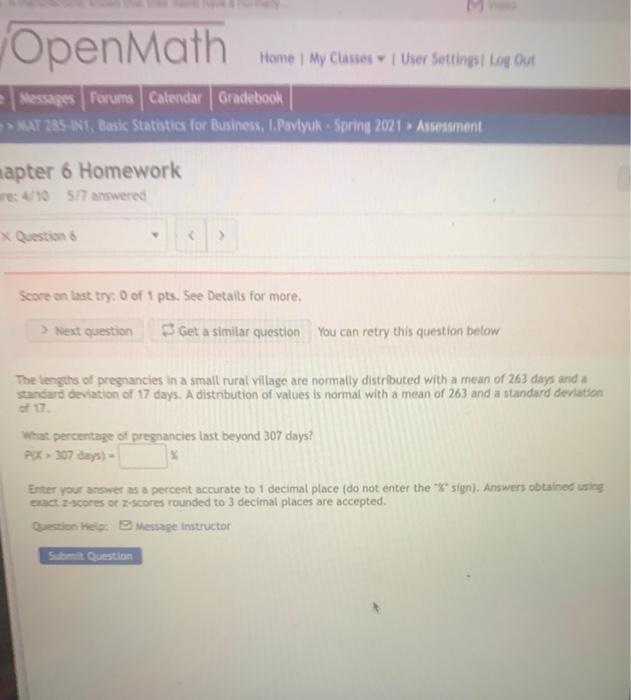 Solved OpenMath Home My Classes User Settings Log Out | Chegg.com