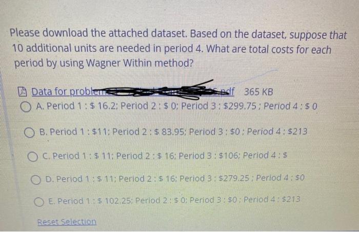 Solved An item is manufactured to meet known demand for four | Chegg.com