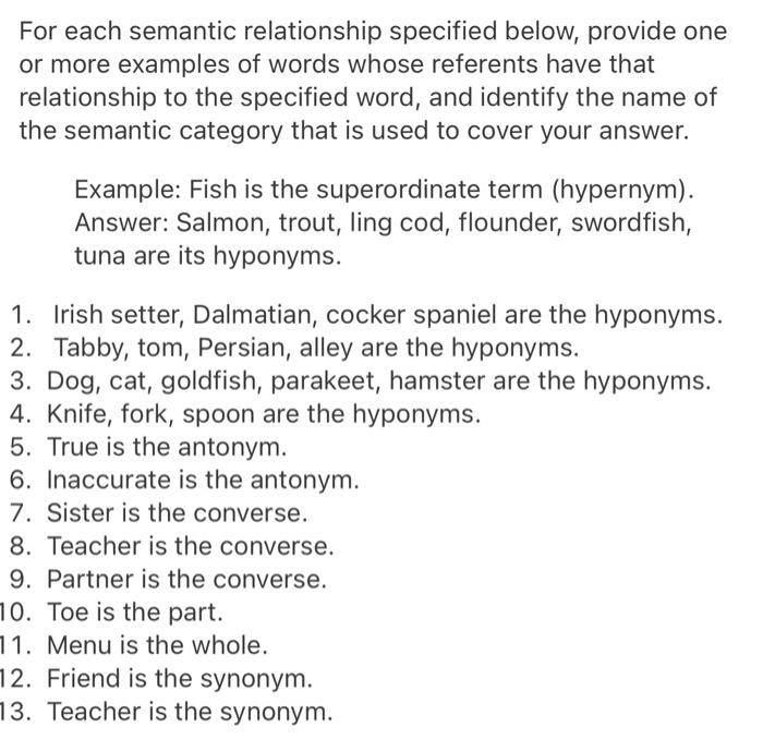 solved-for-each-semantic-relationship-specified-below-chegg