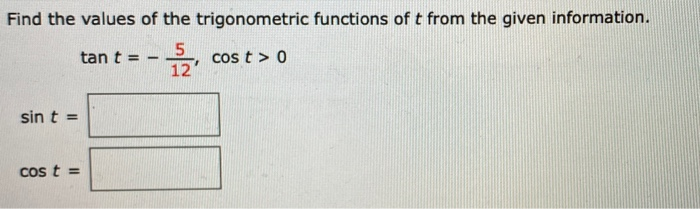 Solved The terminal point P(x, y) determined by a real | Chegg.com