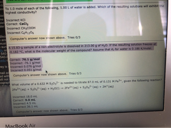 Solved for the highlighted question, i just need to see the | Chegg.com