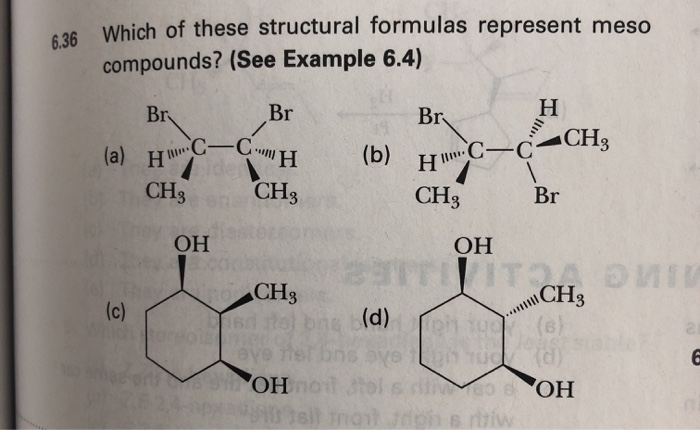 Solved 26 Which Of These Structural Formulas Represent M Chegg Com