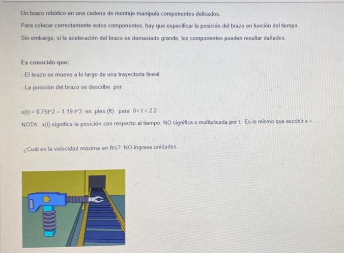 Un brazo robótico en una cadena de montaje manipula componentes delicados Para colocar correctamente estos componentes, hay q