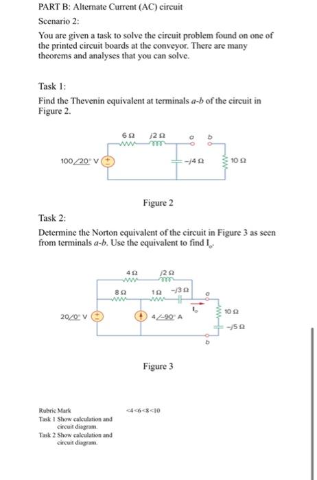 Solved PART B: Alternate Current (AC) Circuit Scenario 2: | Chegg.com