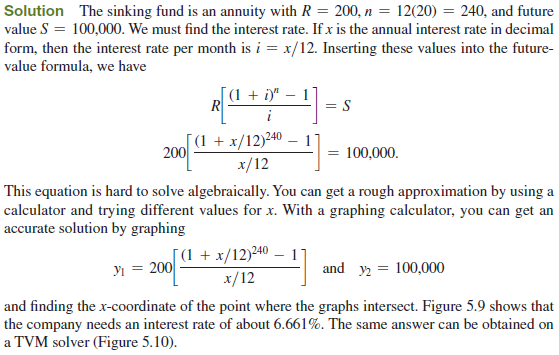 Solved: Find the interest rate needed for the sinking fund to r ...