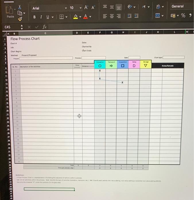 Solved 16. Construct a Man type Flow Process Chart of a | Chegg.com