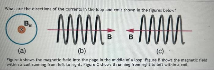 Solved What are the directions of the currents in the loop | Chegg.com