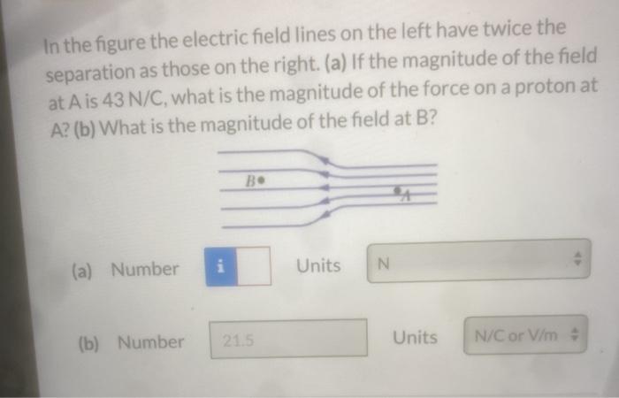 Solved In the figure the electric field lines on the left | Chegg.com