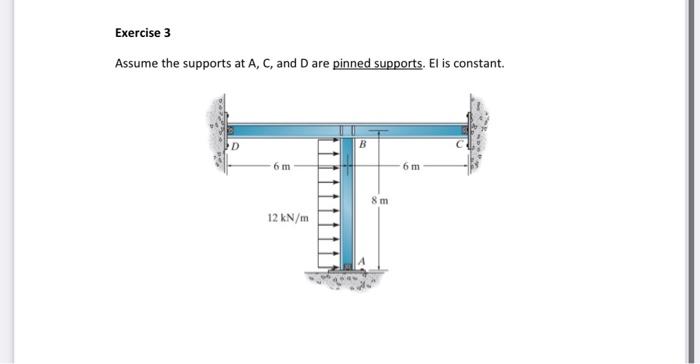 Solved Assume the supports at A, C, and D are pinned | Chegg.com