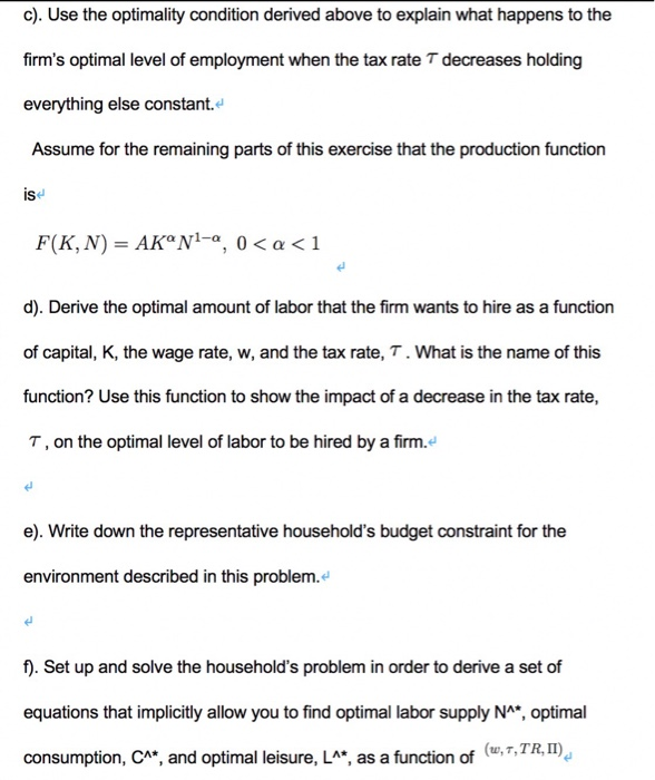 Solved Consider An Economy Where The Representative Consu Chegg Com