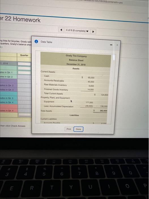 Solved OB milar to) The Grady Tire Company manufactures