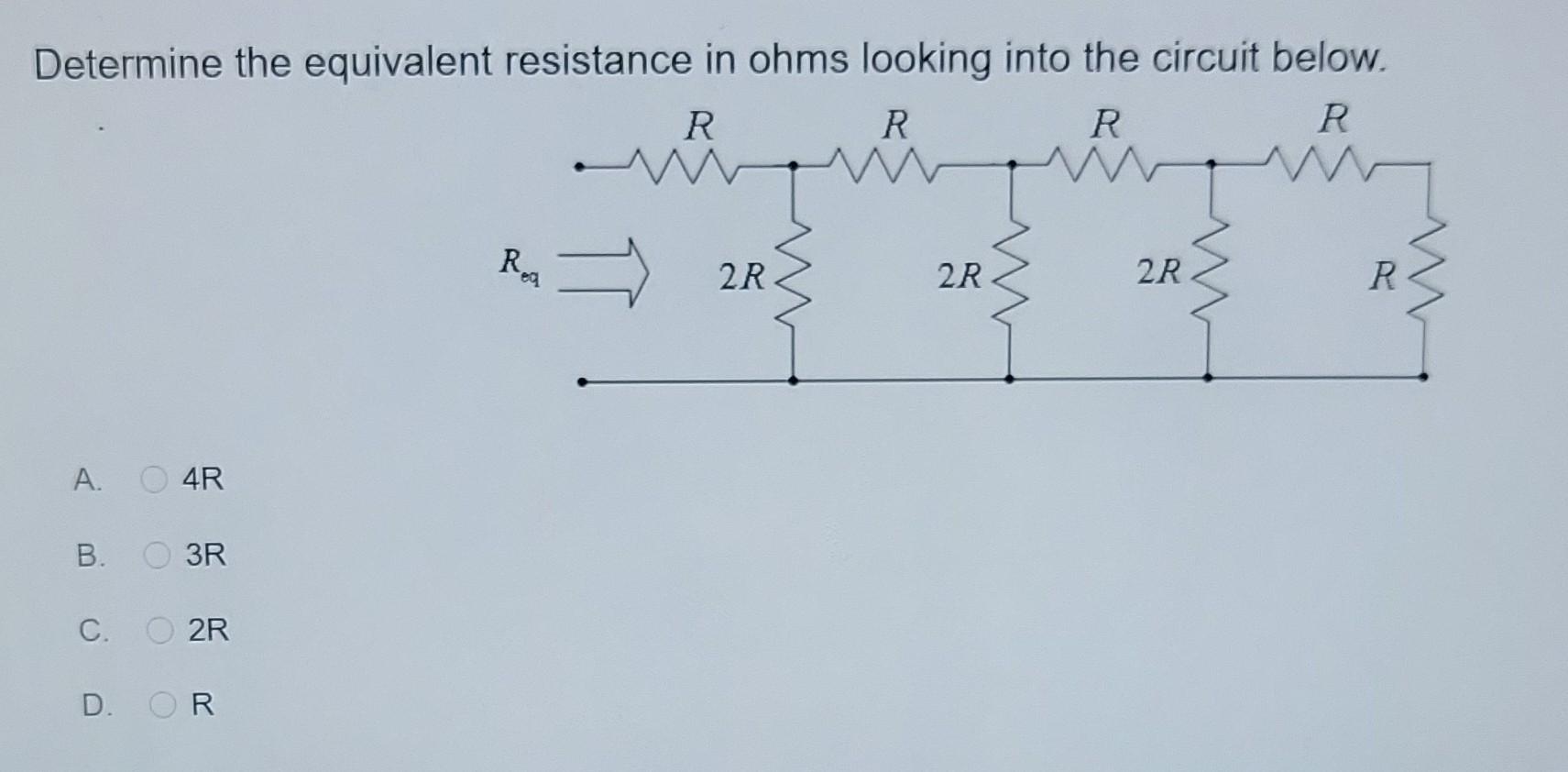 Solved 33. What is the current I in the circuit below? A. | Chegg.com