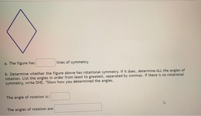 Solved A. The Figure Has Lines Of Symmetry. B. Determine | Chegg.com