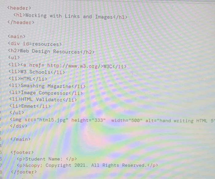 Solved Correct the image element with the correct value for | Chegg.com