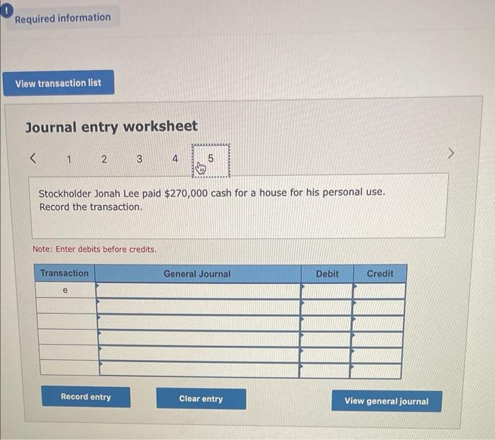 Solved Required information E2-12 (Algo) Analyzing the | Chegg.com