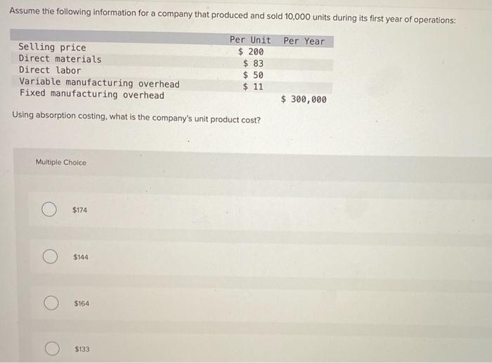 solved-assume-the-following-information-for-a-company-that-chegg