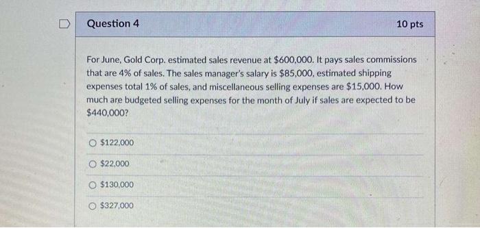 Solved D Question 10 10 pts Management by exception e means | Chegg.com