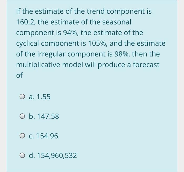 solved-if-the-estimate-of-the-trend-component-is-160-2-the-chegg