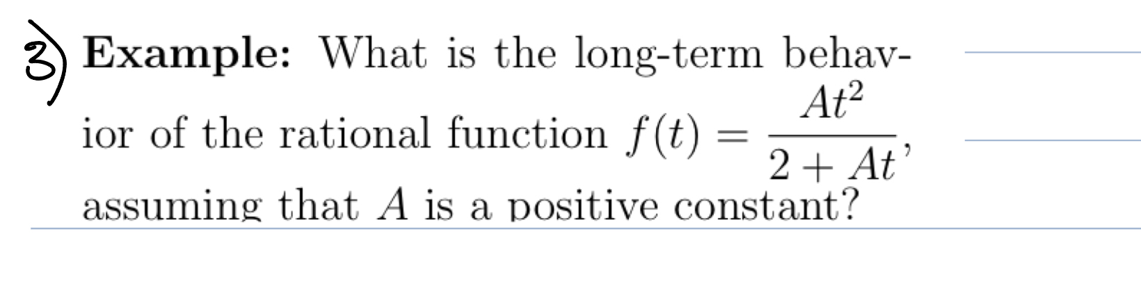 High Quality SOLUTION Example: What is the long-term behavior of the ...