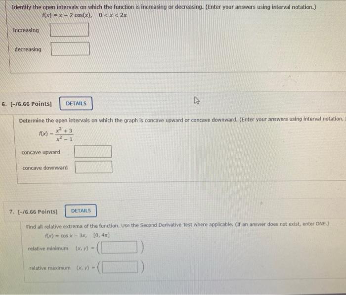 Solved Consider the function on the interval (0, 2). f(x) - | Chegg.com