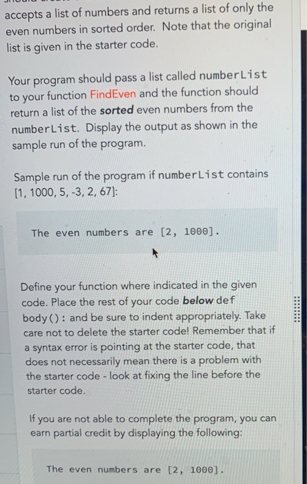 Solved Create a program that will determine the even | Chegg.com
