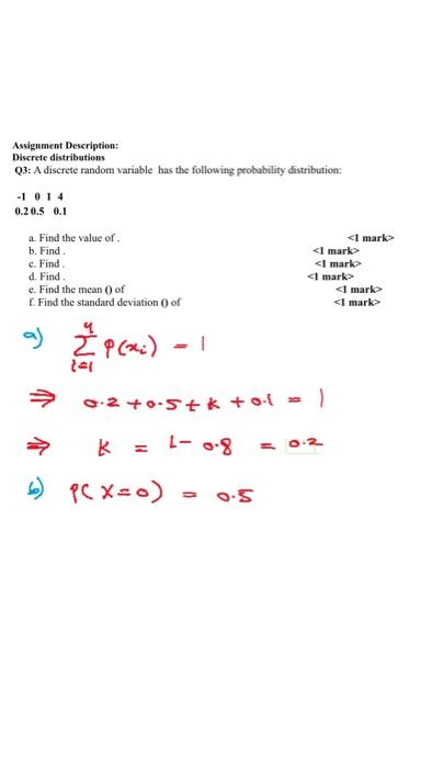 Solved Assignment Description: Basic Probability Q1: A | Chegg.com
