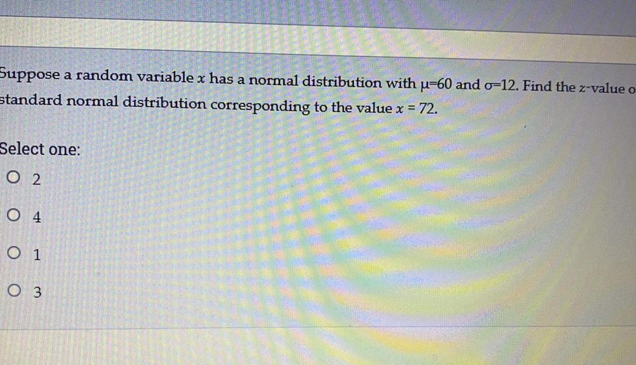 Solved Suppose a random variable x has a normal distribution | Chegg.com
