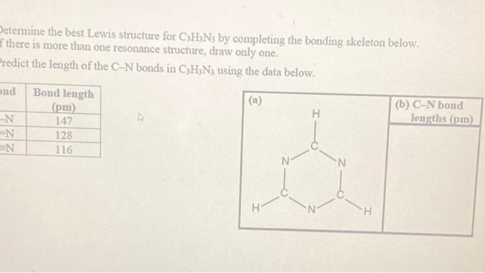 Solved Determine the best Lewis structure for ( | Chegg.com