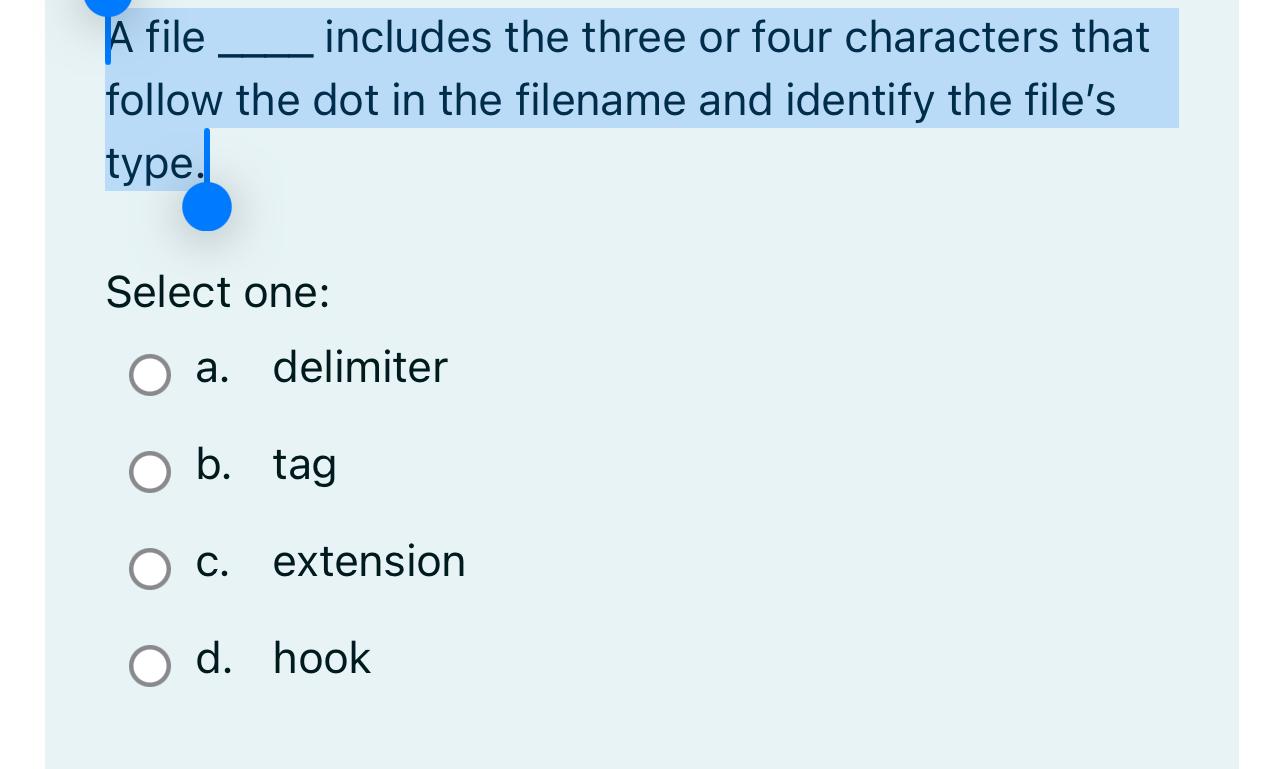 Solved A file includes the three or four characters that | Chegg.com