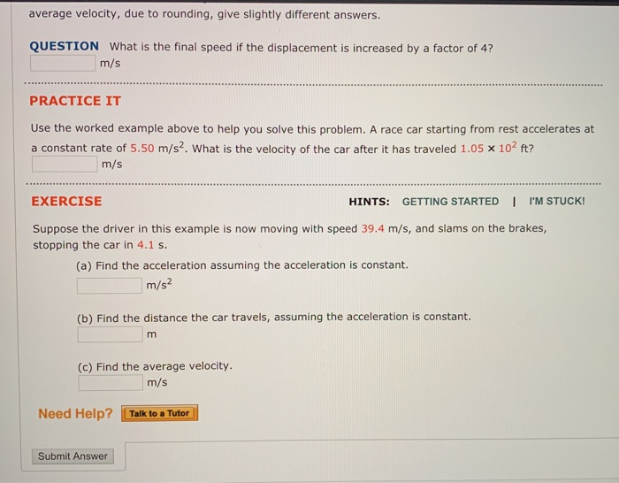 Solved GOAL Apply The Basic Kinematic Equations. B=0 PROBLEM | Chegg.com