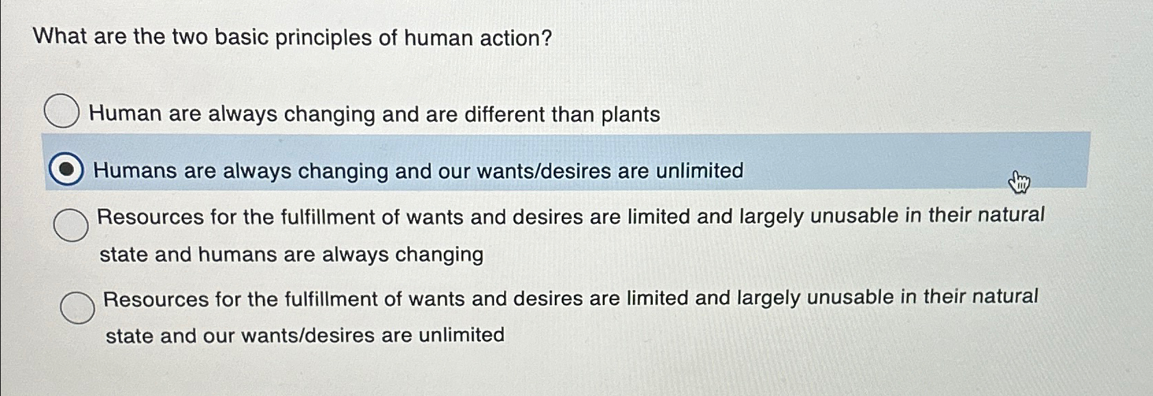 Solved What are the two basic principles of human | Chegg.com