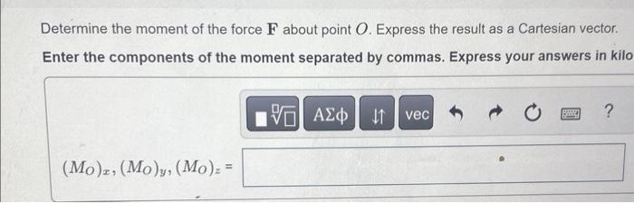 Solved Consider the force shown in (Figure 1). | Chegg.com