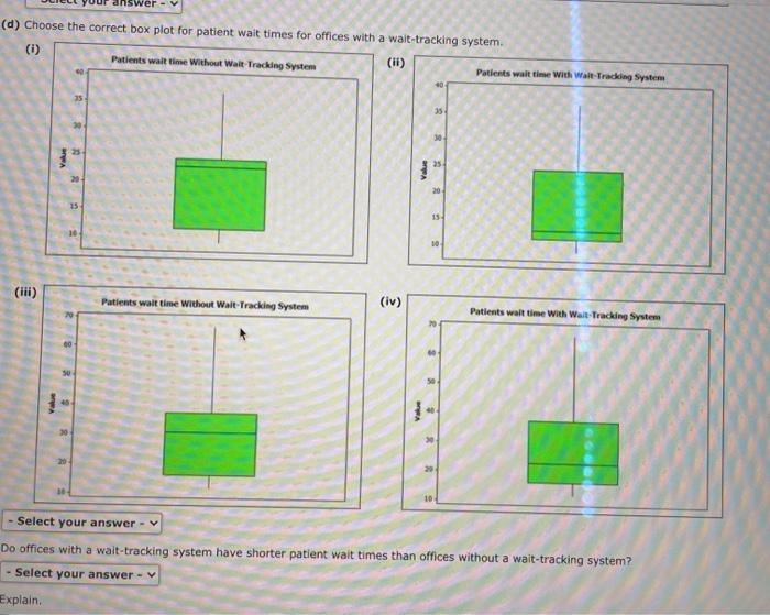 Solved Suppose that the average waiting time for a patient