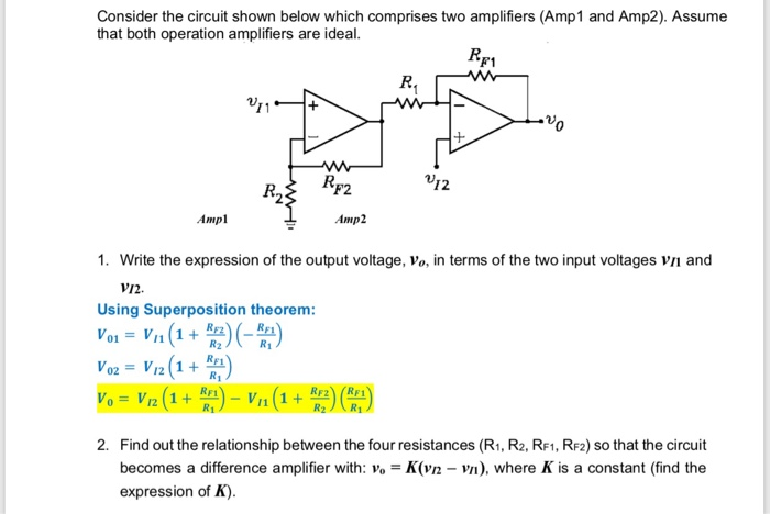 Solved Consider The Circuit Shown Below Which Comprises Two | Chegg.com