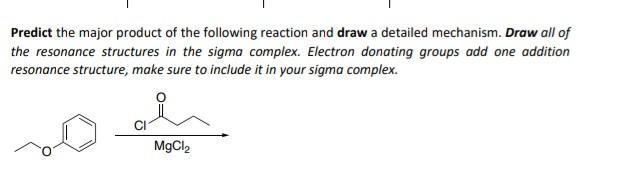 Solved Predict the major product of the following reaction | Chegg.com