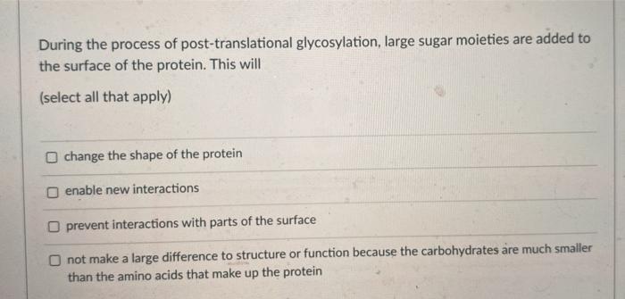 Solved During The Process Of Post-translational | Chegg.com