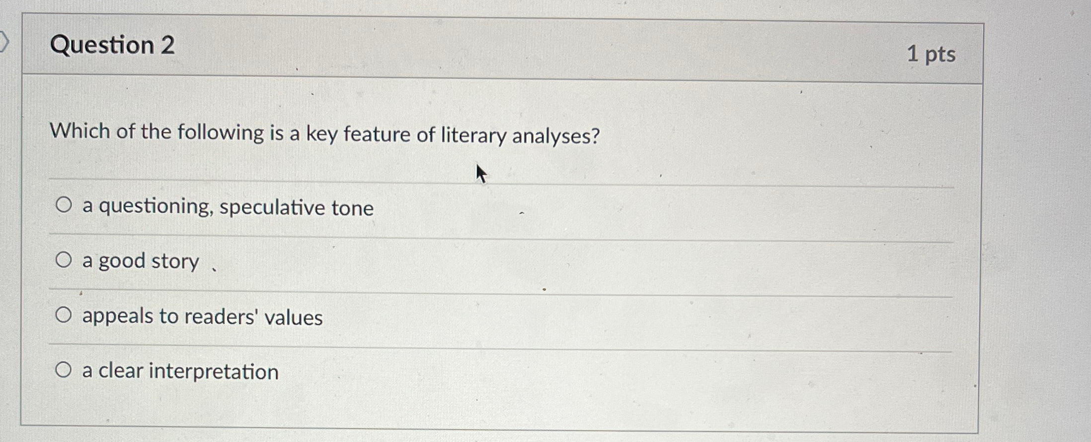 Solved Question 21ptsWhich of the following is a key feature | Chegg.com
