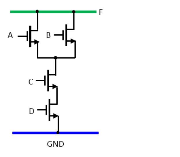 Solved Given the synthesised pull-up network below, use the | Chegg.com