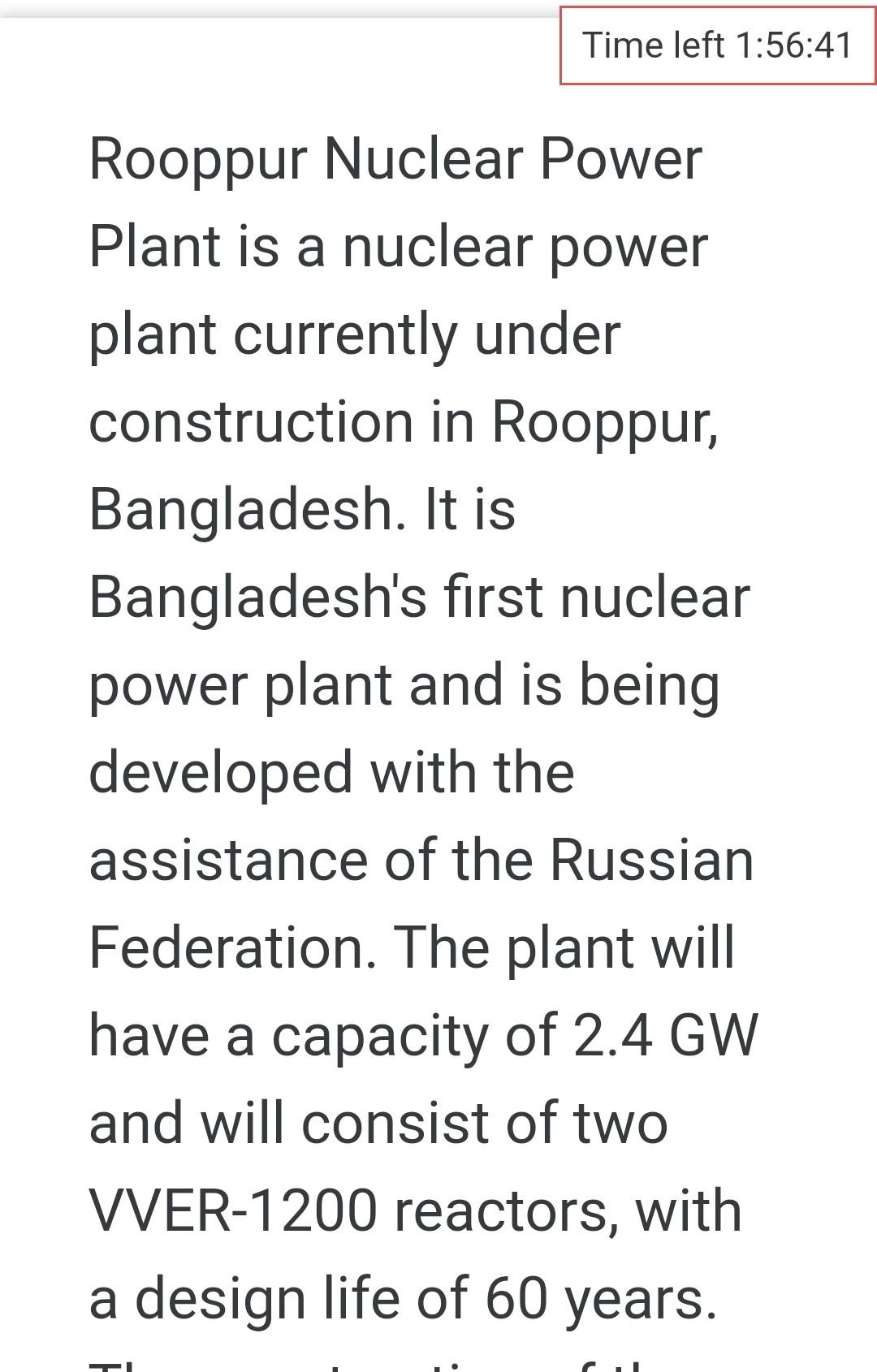 rooppur nuclear power plant essay