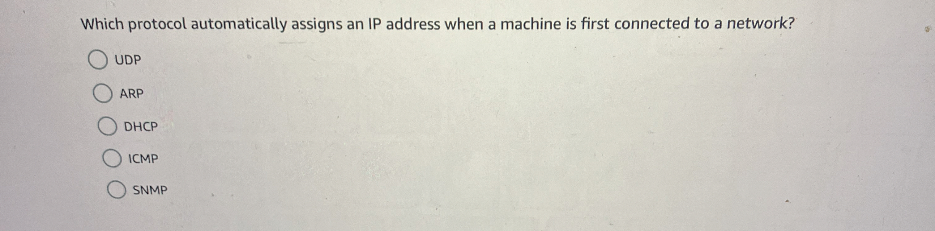 Solved Which protocol automatically assigns an IP address | Chegg.com